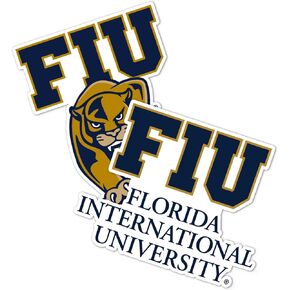 Desert Cactus Florida International University Stickers Panthers FIU Vinyl Decal Laptop Water Bottle Car Scrapbook Sheet (4 Inch Set VB)