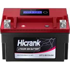 YT7B-BS Lithium 12V 4Ah 240CCA LiFePO4 Motorcycle Battery, Powersports Battery for Honda KTM Yamaha Harely, Lithium Ion Battery Fit ATV, UTV, Scooter, Motocross, Lawn Mower, Jet Ski, Motorboat