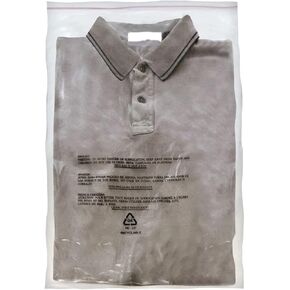 Suffocation Warning Self Seal Clear Poly Bags - 18 x 24 & (100 Bags) 1.5Mil for Packaging, Clothes, Jewelry & FBA - Permanent Adhesive Sealing