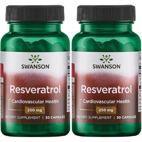 Swanson Ultra Resveratrol - Higher Potency 250 mg 30 Caps 2 Pack