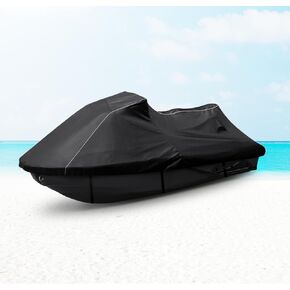 for Yamaha 2019-2022 FX Cruiser SVHO/FX Cruiser HO Jet Ski Cover Trailerable Cover with Waterproof Zipper 600D Oxford PU Waterproof UV Proof Jetski Waverunner Covers