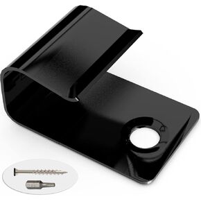 Start Clips, Universal Starter Clips for Composite Decking, Start Clips for Decking, Hidden Fasteners & Deck Starter Clips with Decking Screws (36 Pack, Black)
