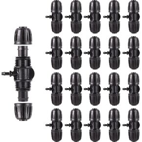 1/2 inch Irrigation Fittings End Plugs For (1/2" ID x0.6-0.63" OD) 16mm Drip Tubing Connectors-10 Pcs/pack