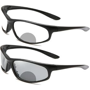 Transition Photochromic Bifocal Reading Glasses For Men and Women Wrap Around Safety Stylish Readers sunglasses Anti Glare