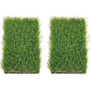 Artificial Grass Mini Mat Indoor Outdoor DenseTurf Multi-Purpose Home Decor DIY Fake Grass Mats 6x9.5 Inches (15cm x 24cm) (2, Summer Grass)