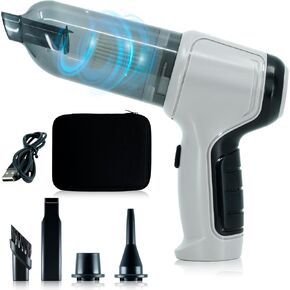 NAJHOM Handheld Vacuum Cordless - 5000PA Car Vacuum Cleaner & Air Duster 3-in-1 Portable Mini Vacuum Cleaner Portable Vacuum Cordless for Car Home Office