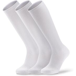 3 Pairs Over the Calf Socks for Men Women Cushioned Work Boot Socks Knee High Tube Socks in Kuwait
