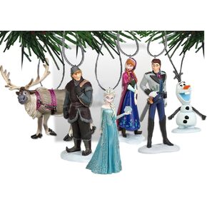 Disney's Frozen Holiday Ornament Set- (6) PVC Figure Ornaments Included - Limited Availability