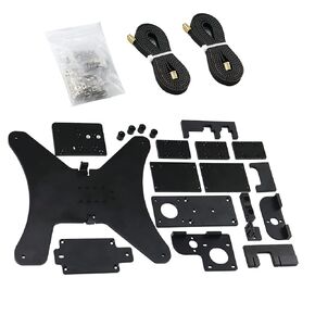 CNC Aluminum BLV Ender 3 V2 Upgrade Kit Y Carriage Plate Belt Screws to Upgrade 3D Printer, Not Including MGN12H Linear Rails (Ender 3 V2 Without Rails)