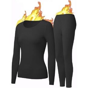 UNIQUEBELLA Womens Thermal Underwear Long Johns Base Layer Set for Women Athletic Underwear Set