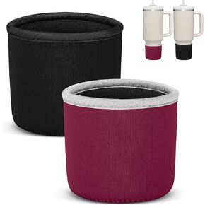 Neoprene Water Bottle Boot, 2.7" - 3.1" Washable Tumbler Sleeve Cover, Universal Bottle Bottom Protector Compatible with 0'wala 19-24 oz, S'tanl-ey 20-40 oz