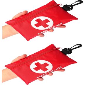 Galaxylense 128 Pcs First Aid Kits Small for Survival Emergency Trauma Military Tactical Medical School Office Home Hunting Camping Hiking Traveling Fishing IFAK EMT Bag 2 Packs