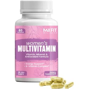 Women's Multivitamin – Complete Multivitamin for Women 50+ with Essential Vitamins A, B, C, D, E, Calcium & Iron – Supports Energy, Mood, Hair, Skin, Nails & Overall Health – 60 Capsules