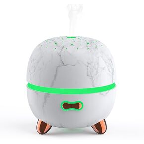 Essential Oil Diffuser, 120ml Small Aromatherapy Diffuser, Ultrasonic Diffusers for Essential Oils, Cool Mist Humidifier with 7 LED Color Changing Light and Auto-Off Safety, for Office Home