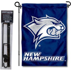 College Flags & Banners Co. New Hampshire Wildcats Garden Flag with Stand Holder