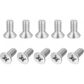 uxcell 5/16-18x3/4" Flat Head Machine Screws Phillips 304 Stainless Steel Bolts 20pcs