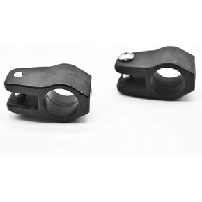 MARINE CITY Bimini Lightweight Durable Boat Nylon Jaw Slide Fittings Set, Black Round 3/4 Inches Tube Hardware Accessories for Boats – Yachts – Ships – RVs (Pack of 2)