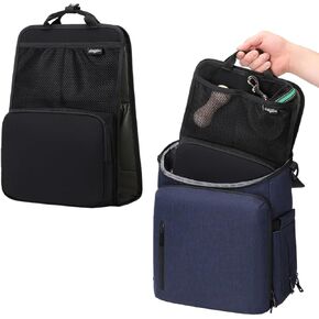 Large Vertical Backpack Organizer Insert for Tote Bag, Carry On, Picnic, Camping – XL Foldable Insulated Waterproof Pouch Divider with Pockets & Handles, Travel Accessories for Women & Men