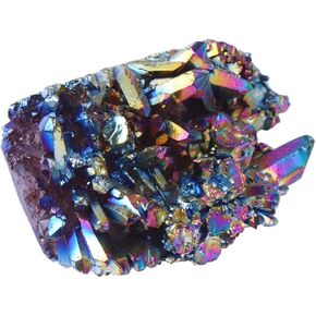 Colorful Crystal Cluster Amethyst Ornament Desktop Decor for Random Style Healing Gemstone Adornment Cute Desk Decor Unique Home Decoration