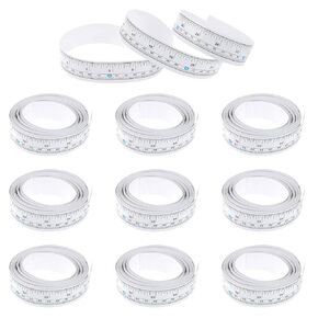 10 Pcs Self Adhesive Measuring Tape, Measure Tape with Adhesive Backing, Left-Right Reading Ruler Tape with Imperial and Metric Scales, for Workbench Table Saw Drafting Table (36 Inches 90 CM)