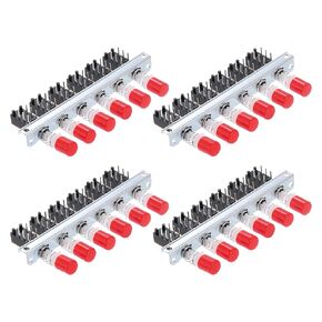 uxcell 4pcs 50MA DC 30V 6 Pin 6 Position Soldering DPST Push Button Power Switch with Cap Piano Type