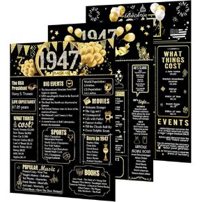 ZZDWLDHA 40th Birthday Decorations for Women or Men, Classy Vintage Table Decor, Birthday Card Poster for Him or Her Turning 40 Years Old, Back in 1984【Unframed】