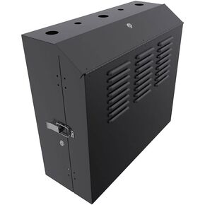 حاوية تثبيت على الحائط العمودي NavePoint 5U، عمق 24.6 بوصة (625 مم) إلى 27.5 بوصة (700 مم)، فولاذ مدلفن على البارد، أسود in Kuwait