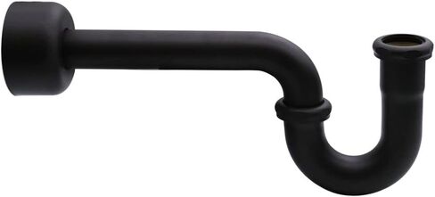 Westbrass A401-1-62 x 1-1/4" P-Trap مع شفة صندوقية عالية، أسود غير لامع in Saudi Arabia