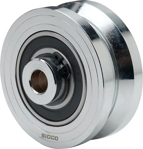 3 Inch V-Groove Wheel - Solid Steel - Sliding Gate Wheel – Heavy Duty –Track Wheel - Metal Gate Wheel - Inverted V Shape Wheel for Slide Gates with Bolt V Groove in Saudi Arabia