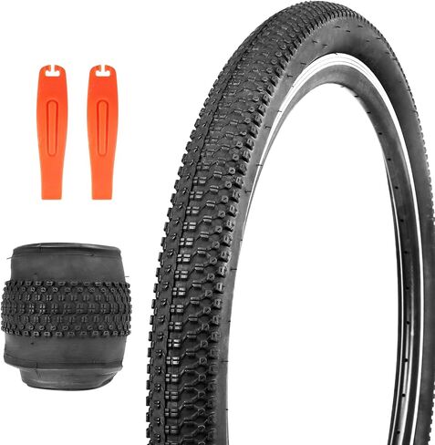 ZUKKA Bike Tire 26/27.5 x 2.125 Bike Tire 1/2 Pack Mountain Bike Tire Folding Replacement Tire for MTB Mountain Bike, BMX Bicycle Commuter Bike in Saudi Arabia