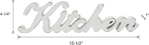 CVHOMEDECO. Rustic Matt Black Wooden Words Sign Free Standing Kitchen Desk/Table/Shelf/Door/Home Wall Decoration Art, 15-1/2 x 4-1/4 x 1 Inch in Kuwait