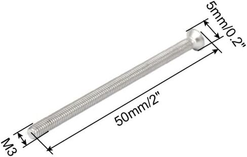 مسامير ماكينة برأس غاطسة مسطحة من فيليبس M3x50mm من uxcell 50 قطعة in Saudi Arabia