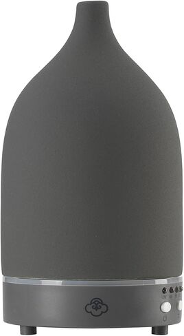 Serene House Vapor, Ultrasonic Essential Oil Cool Mist Diffuser – 7-Color Calming LED Light, Timer Control, Automatic Shut-Off – Green Ceramic, 90ml in Saudi Arabia