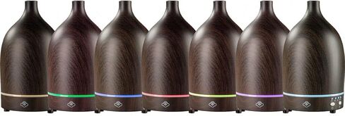 Serene House Vapor, Ultrasonic Essential Oil Cool Mist Diffuser – 7-Color Calming LED Light, Timer Control, Automatic Shut-Off – Green Ceramic, 90ml in Saudi Arabia