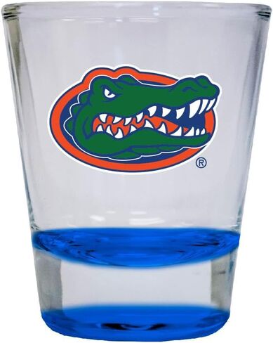 R and R Imports x Florida Gators Colored Round Shot Glass Blue Officially Licensed Collegiate Product in Kuwait