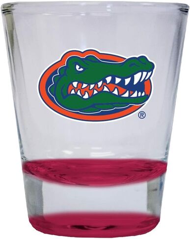R and R Imports x Florida Gators Colored Round Shot Glass Blue Officially Licensed Collegiate Product in Kuwait