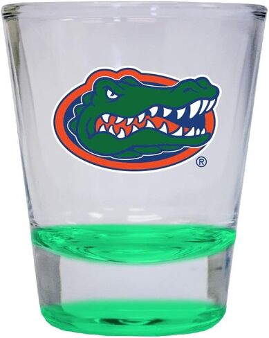R and R Imports x Florida Gators Colored Round Shot Glass Blue Officially Licensed Collegiate Product in Kuwait