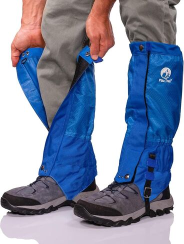 Pike Trail Waterproof Adjustable Leg Gaiters: for Hiking in Mud, Sand, and Snow - Hunting, Mountain Climbing, or Snowshoeing in Saudi Arabia
