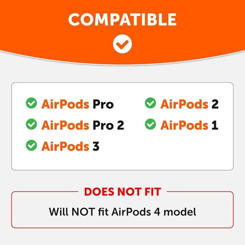 WC HookZ - خطافات فوق الأذن مطورة لأجهزة AirPods Pro وAirPods 1 و2 و3-2 متضمنة في العبوة، خطاف فريد من نوعه على اليسار واليمين، لا يتناسب مع النظارات، مصنوع بواسطة Wicked Cushions | الشتاء الأبيض in Saudi Arabia