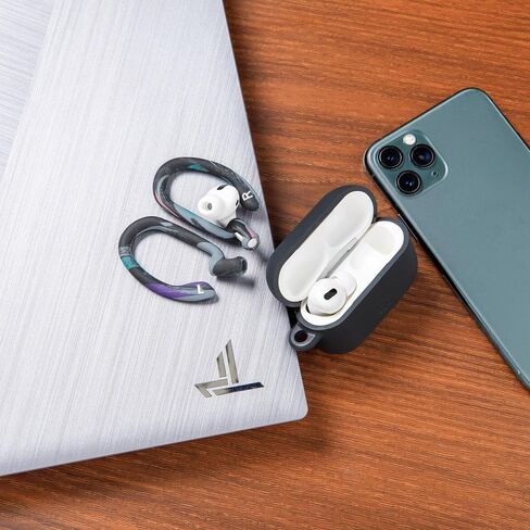 WC HookZ - خطافات فوق الأذن مطورة لأجهزة AirPods Pro وAirPods 1 و2 و3-2 متضمنة في العبوة، خطاف فريد من نوعه على اليسار واليمين، لا يتناسب مع النظارات، مصنوع بواسطة Wicked Cushions | الشتاء الأبيض in Saudi Arabia