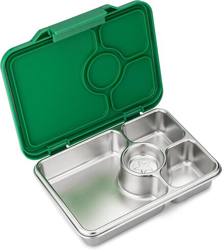 Yumbox Prêt Stainless Steel Bento Lunch Box with Leakproof Lid, Durable, Reusable Food Container, Ideal for Sandwiches & Snacks ((Normandy Blue) in Kuwait