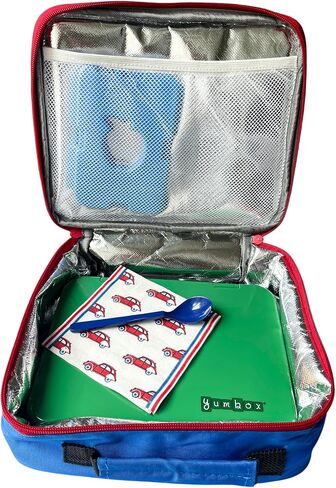 Yumbox Prêt Stainless Steel Bento Lunch Box with Leakproof Lid, Durable, Reusable Food Container, Ideal for Sandwiches & Snacks ((Normandy Blue) in Kuwait