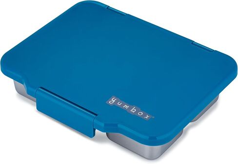 Yumbox Prêt Stainless Steel Bento Lunch Box with Leakproof Lid, Durable, Reusable Food Container, Ideal for Sandwiches & Snacks ((Normandy Blue) in Kuwait
