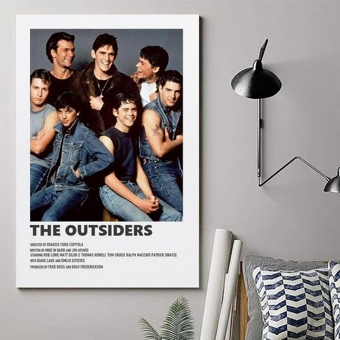 Vintage Movie The Outsiders Poster for Room Aesthetic Posters for Bedroom Decorative Painting Canvas Wall Poster And Art Picture Print Living Room Decor Posters 12x18inch(30x45cm) in Saudi Arabia