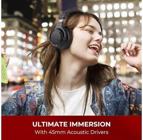 Active Noise Cancelling Wireless Bluetooth Headphones with Mic and Clear Calls, Bluetooth 5.0, 30 Hours Playtime, Comfort Fit, Model 2 in Saudi Arabia