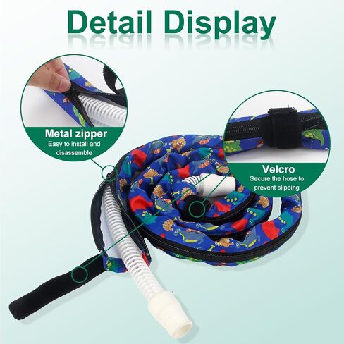 Hose Cover, 6 Ft Air Tubing Wrap, Tube Hose Cover for BIPAP with Full Length Zipper, Prevent Rainouts Comfortable and Safe - Keeping Cats from Attacking Hose in Kuwait