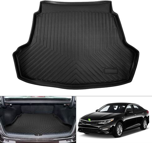 T TGBROS Custom Fit Cargo Mat for 2021-2023 Kia K5 All Weather Cargo Liner Rear Trunk Mat Liner Protector Waterproof Non-Slip TPO Odourless Black in Saudi Arabia