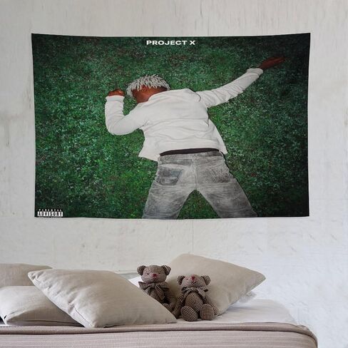 RMLYUSR Ken Carson Project X Music Tapestry Wall Hanging, 40 x 60 Inches, for Bedroom, Living Room, College Dorm Decor in Saudi Arabia