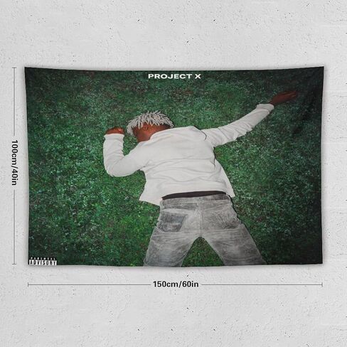 RMLYUSR Ken Carson Project X Music Tapestry Wall Hanging, 40 x 60 Inches, for Bedroom, Living Room, College Dorm Decor in Saudi Arabia