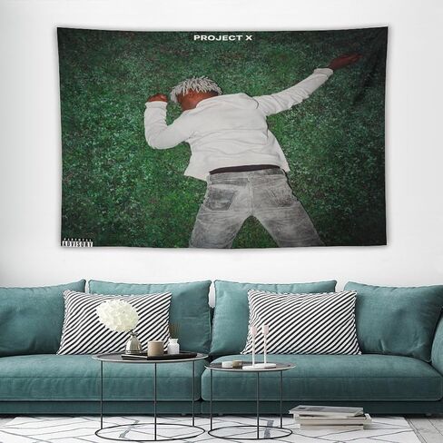 RMLYUSR Ken Carson Project X Music Tapestry Wall Hanging, 40 x 60 Inches, for Bedroom, Living Room, College Dorm Decor in Saudi Arabia